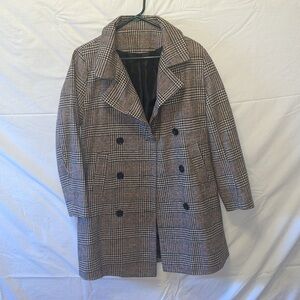 Plaid Blazer Coat | Size Large